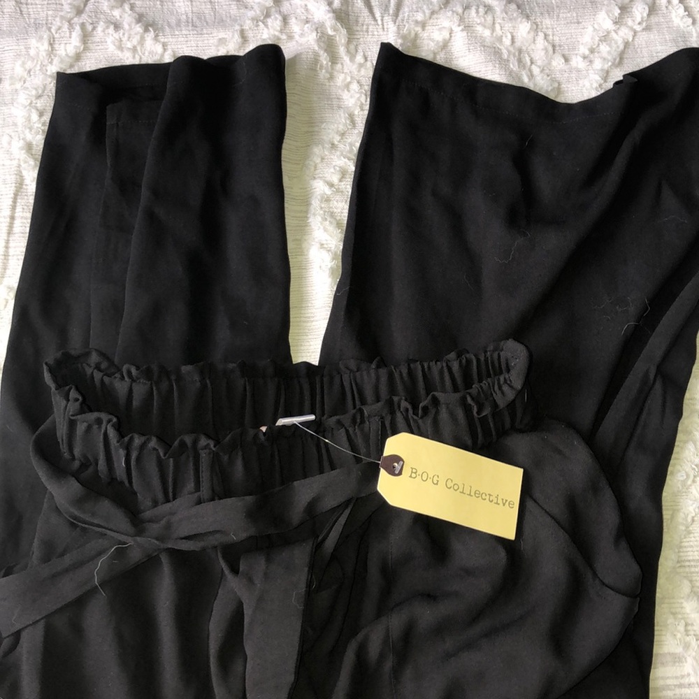 NWT BOG Collective wide pants in black size M